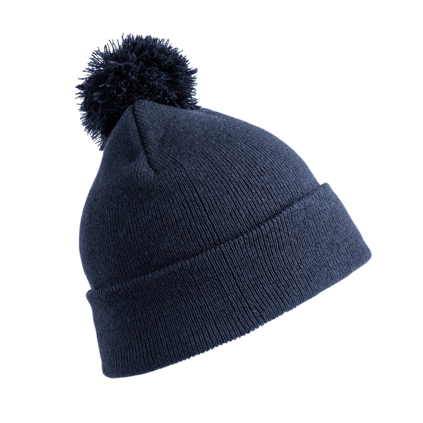 Result Winter Essentials Pom Pom Beanie Heavyweight Double Thickness Grey