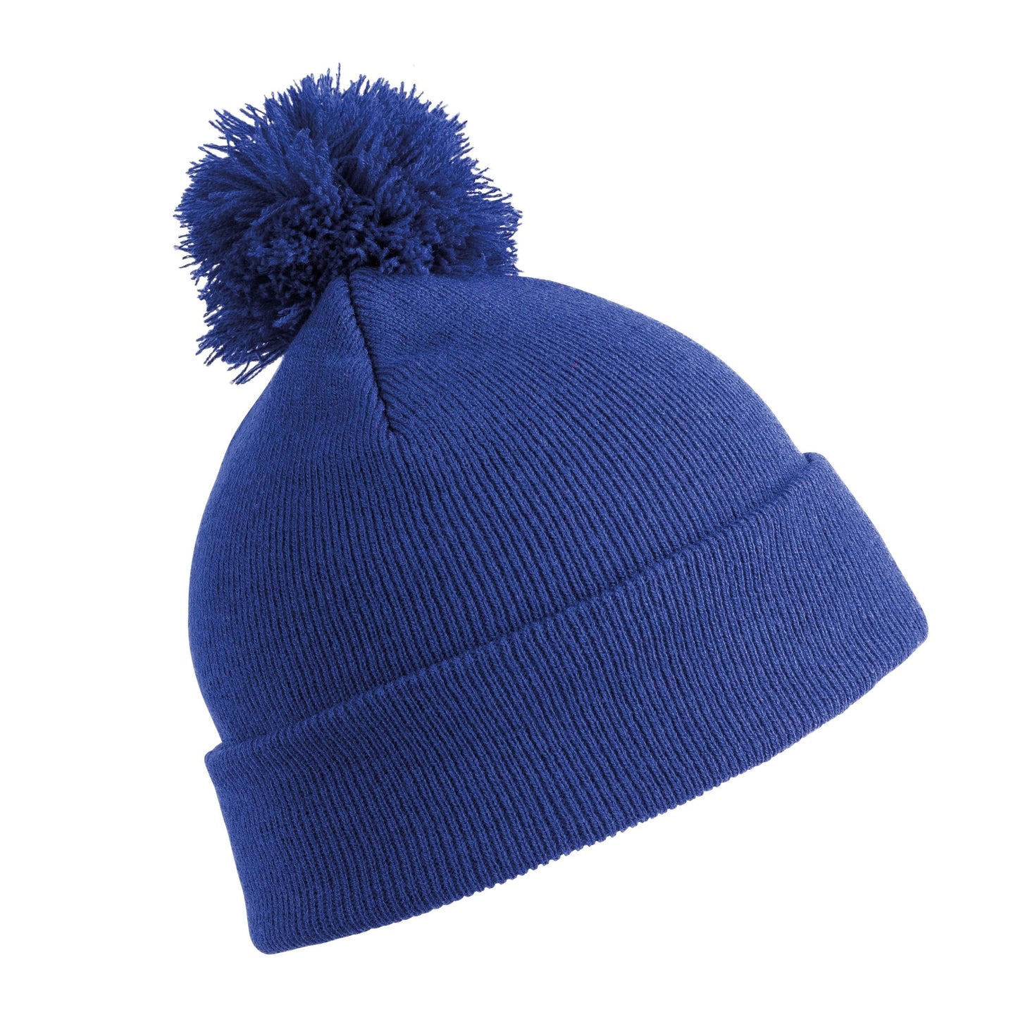 Result Winter Essentials Pom Pom Beanie Heavyweight Double Thickness Grey