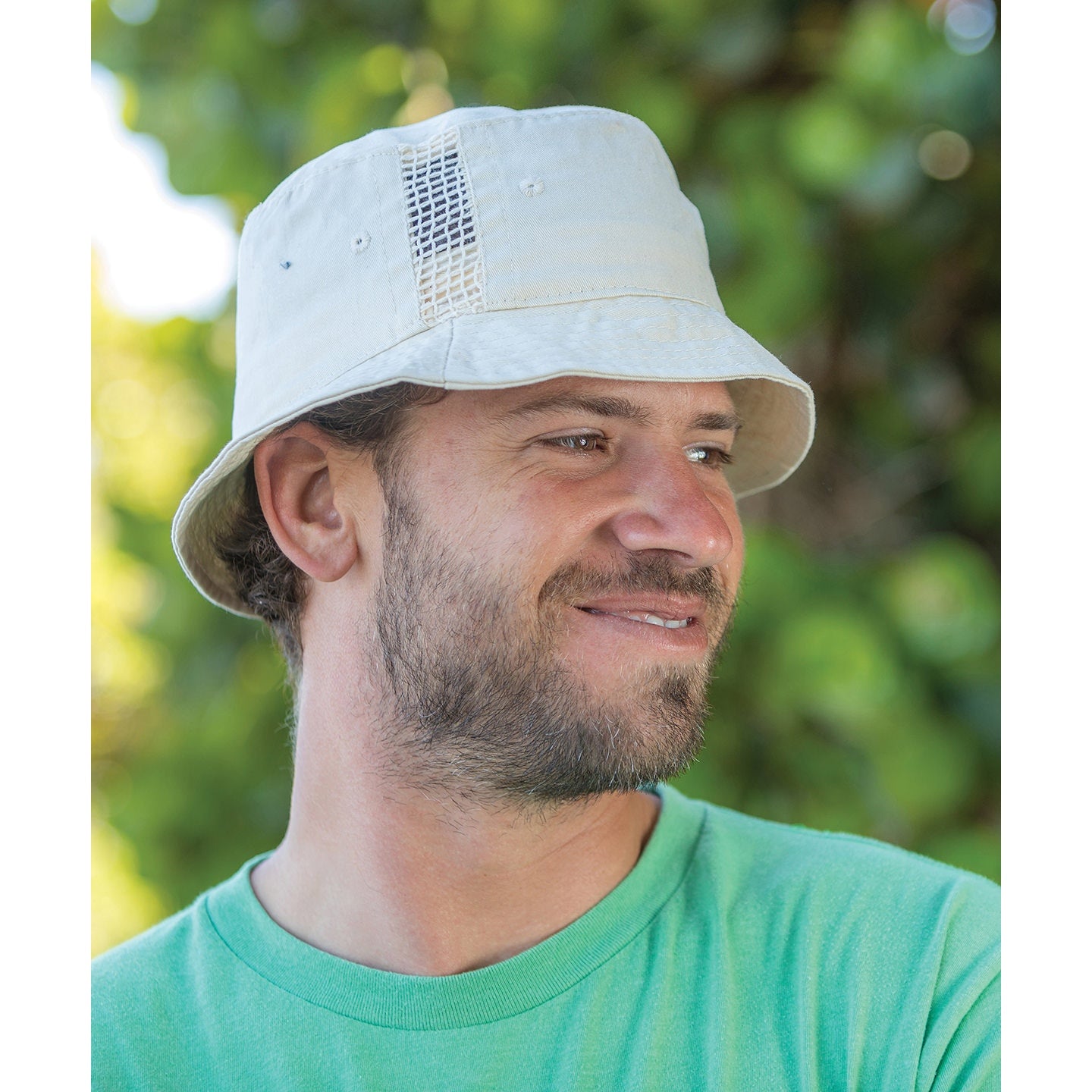 Result Headwear Deluxe Washed Cotton Bucket Hat with Mesh Panels - One Size