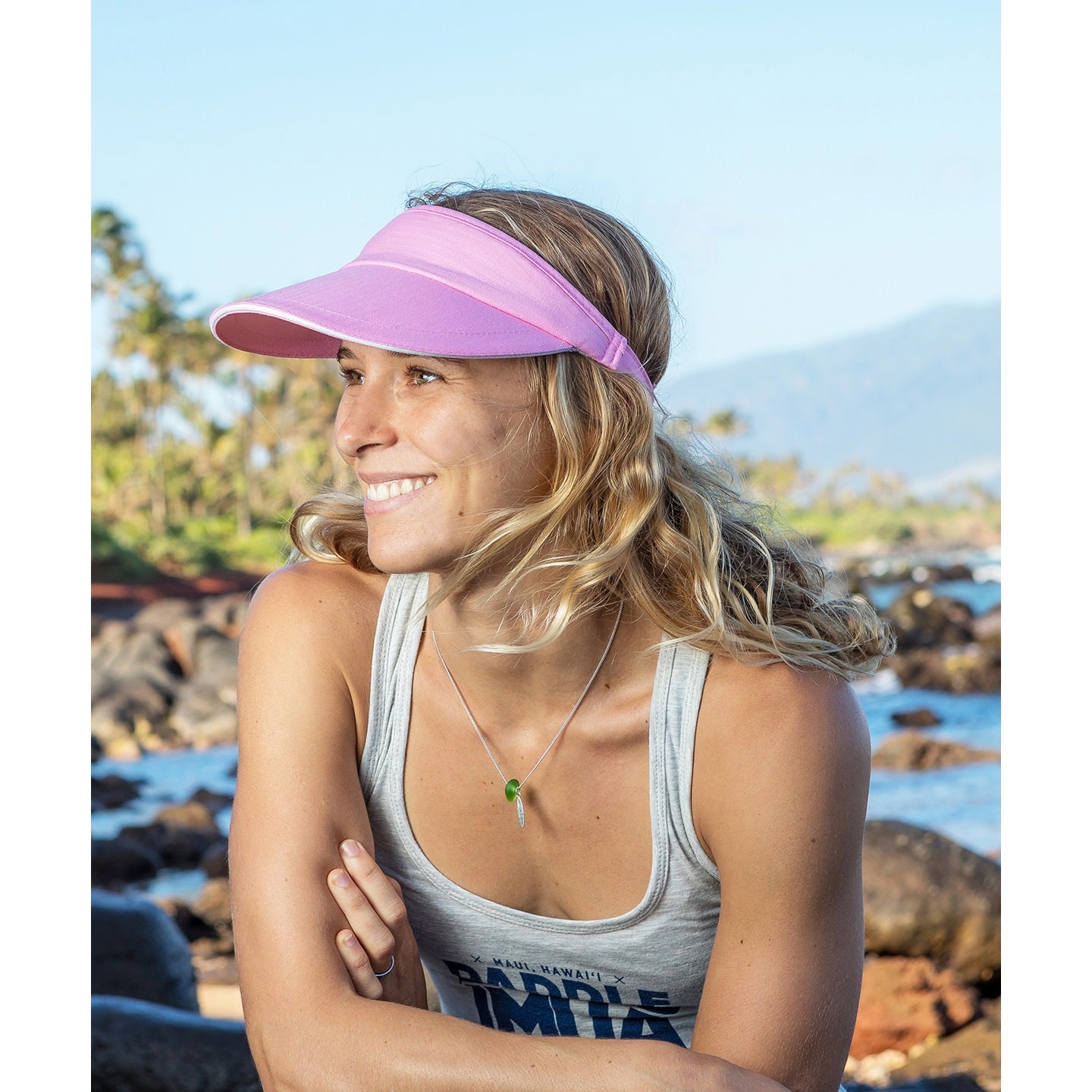 Result Headwear Herringbone Sun Visor with Sandwich Peak and Sweatband