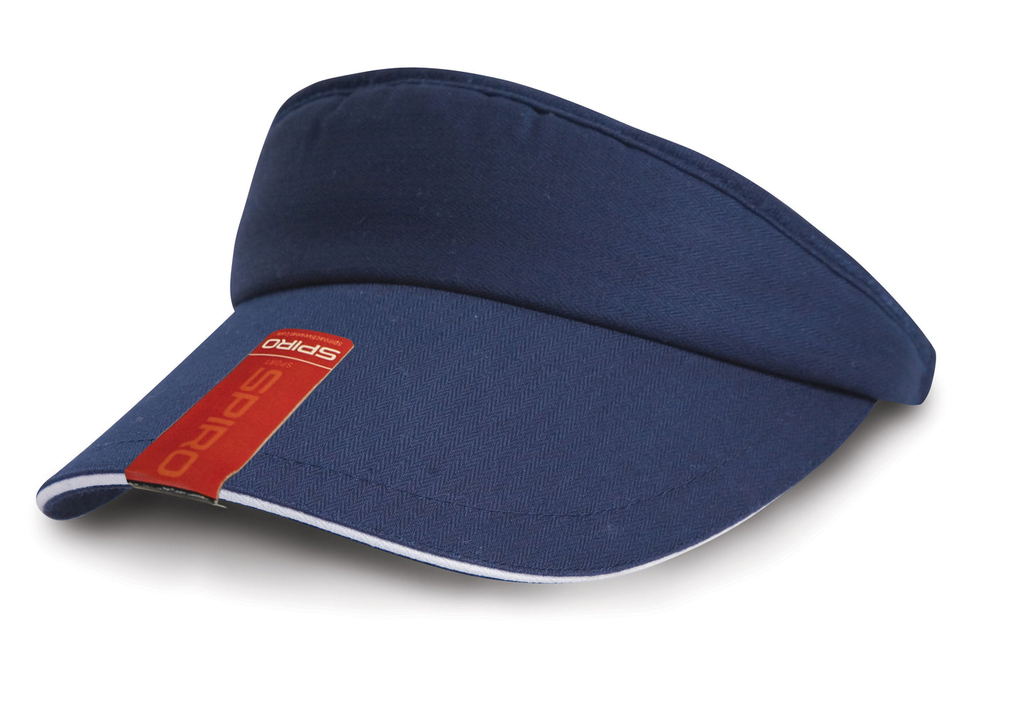 Result Headwear Herringbone Sun Visor with Sandwich Peak and Sweatband