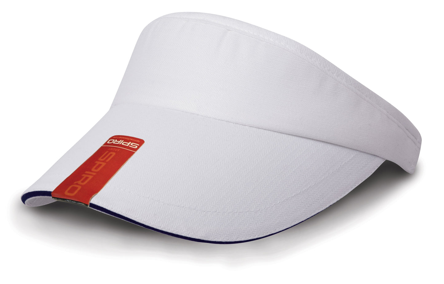 Result Headwear Herringbone Sun Visor with Sandwich Peak and Sweatband