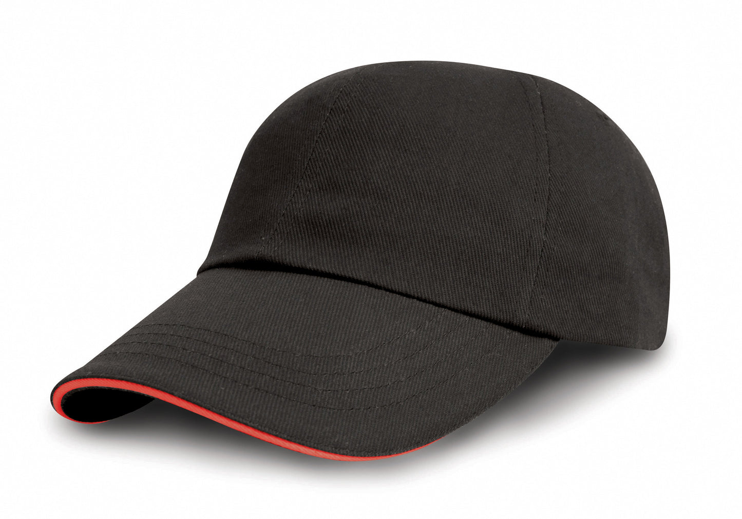 Result Headwear Heavy Brushed Cotton 5-Panel Cap with Adjustable Buckle