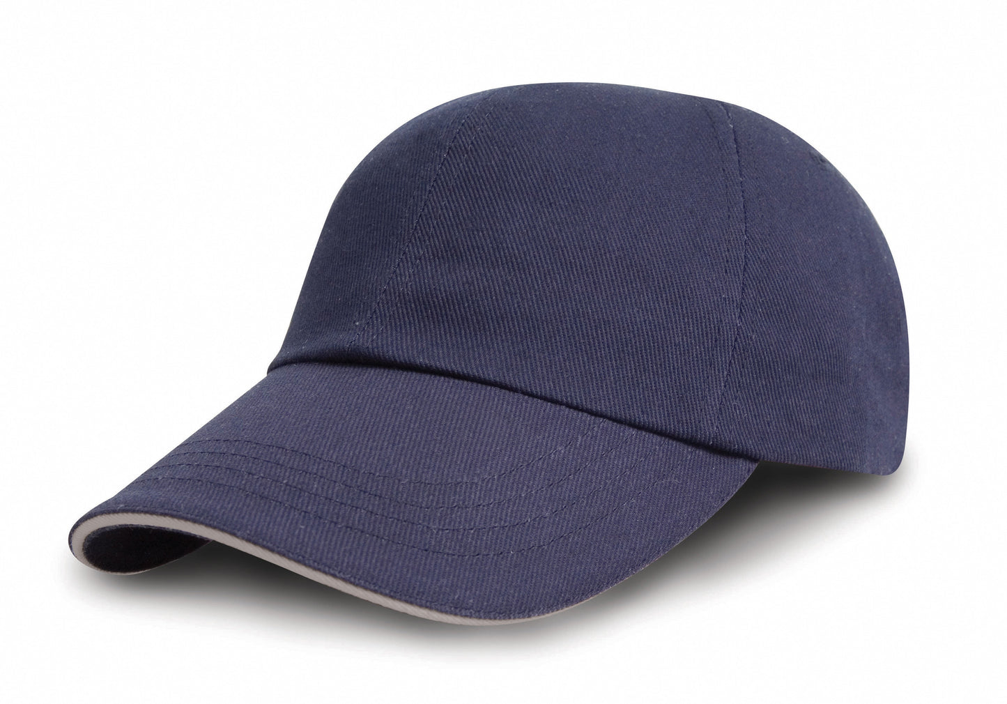 Result Headwear Heavy Brushed Cotton 5-Panel Cap with Adjustable Buckle