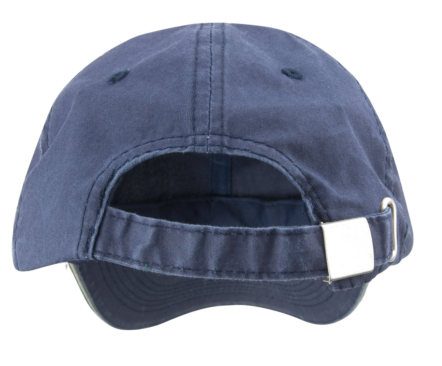 Result Headwear Washed Cotton Cap with Sandwich Peak and Adjustable Buckle
