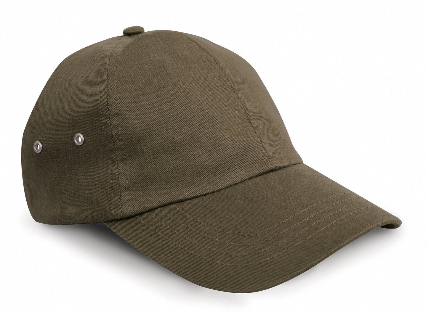 Result Headwear Plush Cap 6 Panel Low Profile Pre-Curved Peak Adjustable Buckle
