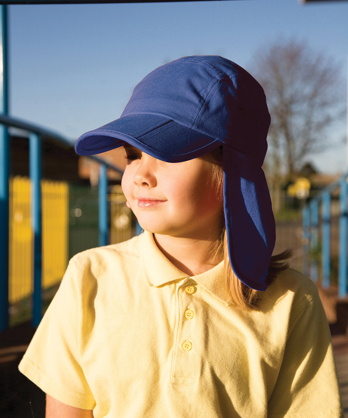 Result Headwear Junior Fold-Up Legionnaire's Cap with Sun Protection Flap