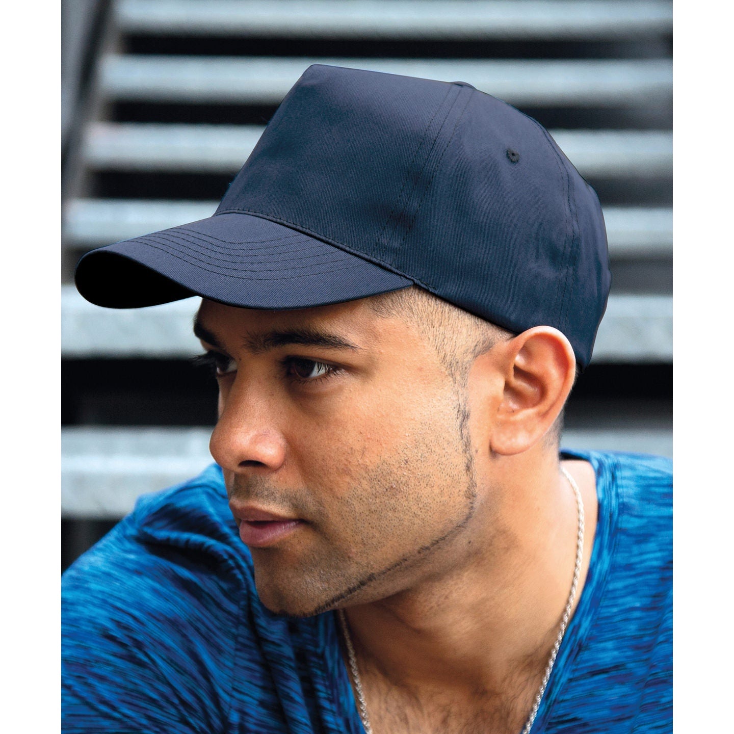 Result Headwear Houston 5-Panel Cap Lightweight Recycled PU Adjustable Size