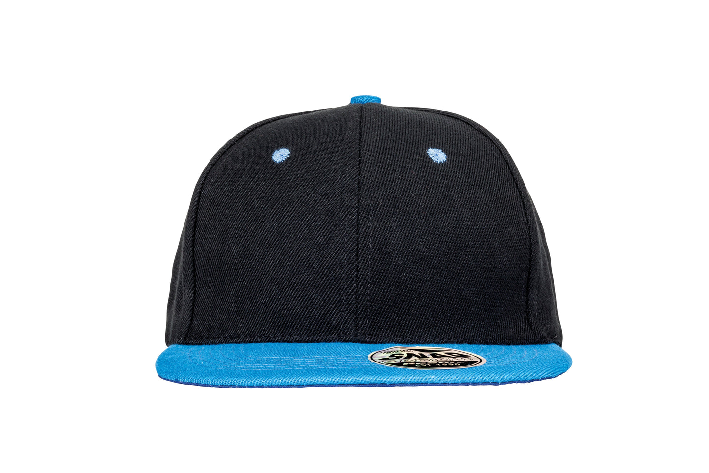 Result Headwear Bronx Flat Peak Snapback Cap Dual Colour Retro Style
