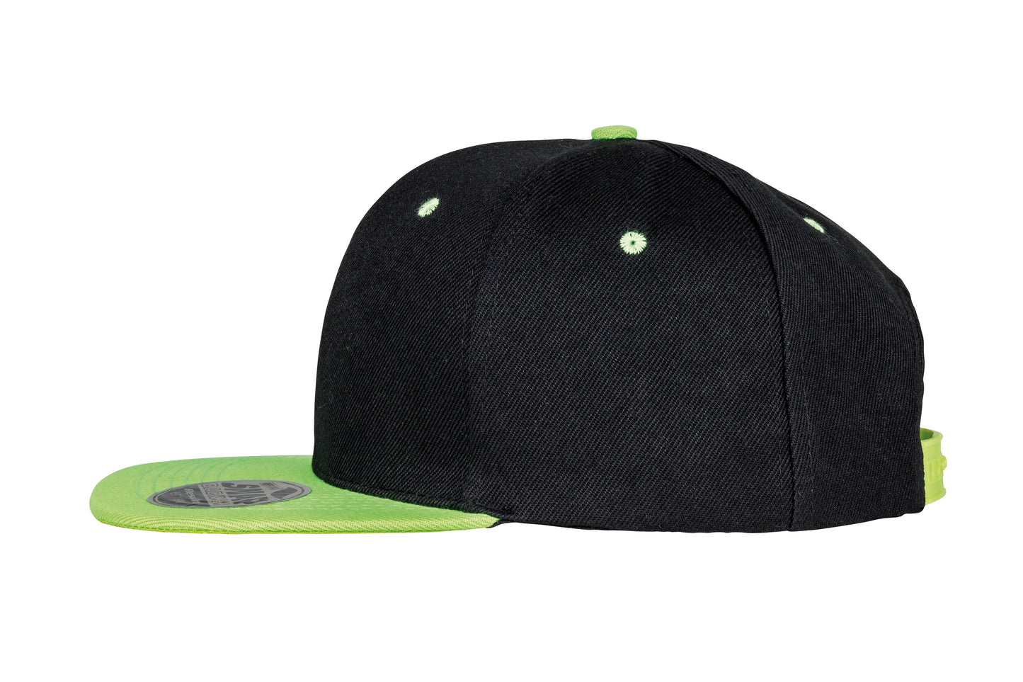 Result Headwear Bronx Flat Peak Snapback Cap Dual Colour Retro Style