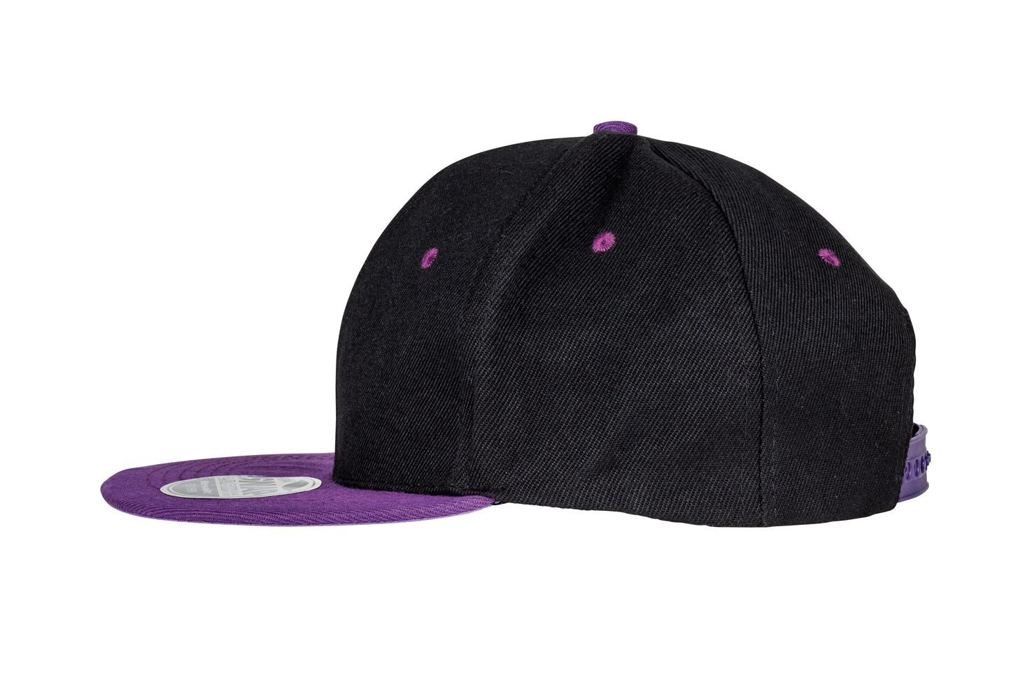 Result Headwear Bronx Flat Peak Snapback Cap Dual Colour Retro Style