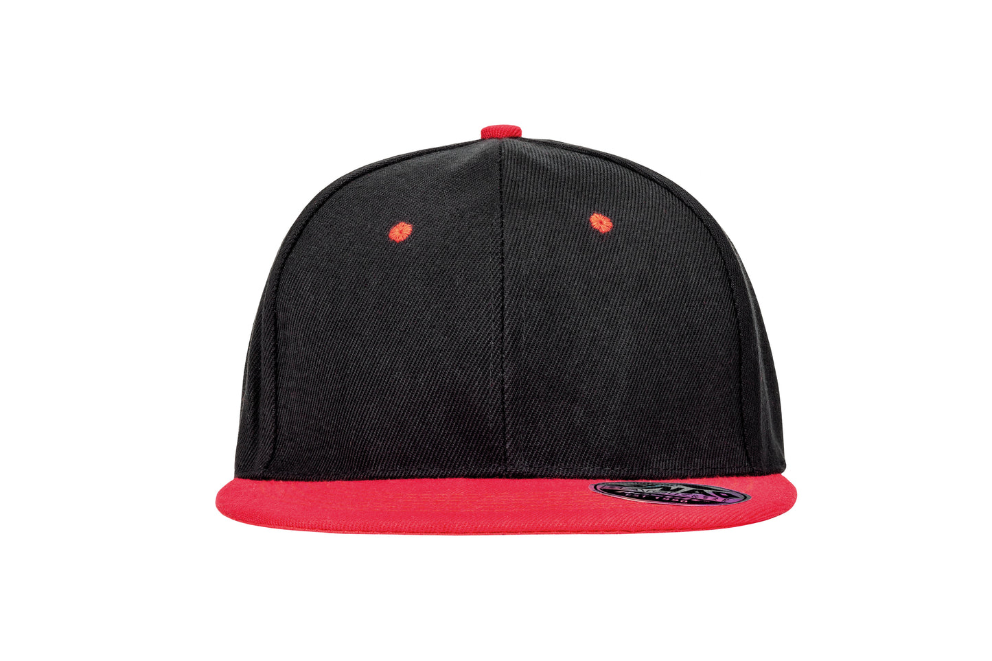 Result Headwear Bronx Flat Peak Snapback Cap Dual Colour Retro Style