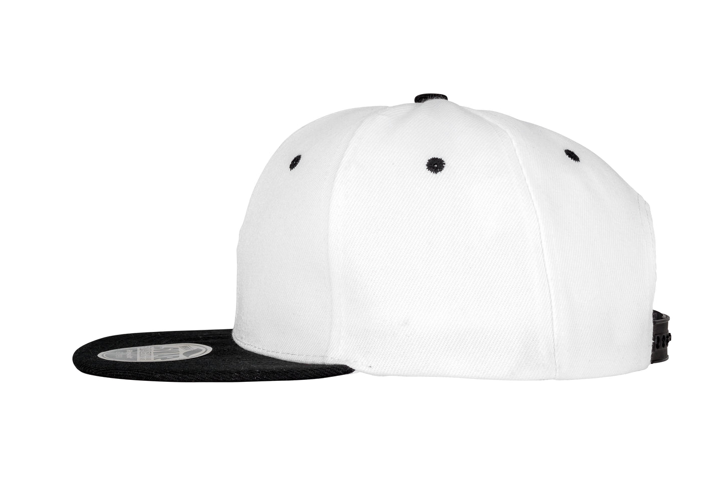Result Headwear Bronx Flat Peak Snapback Cap Dual Colour Retro Style