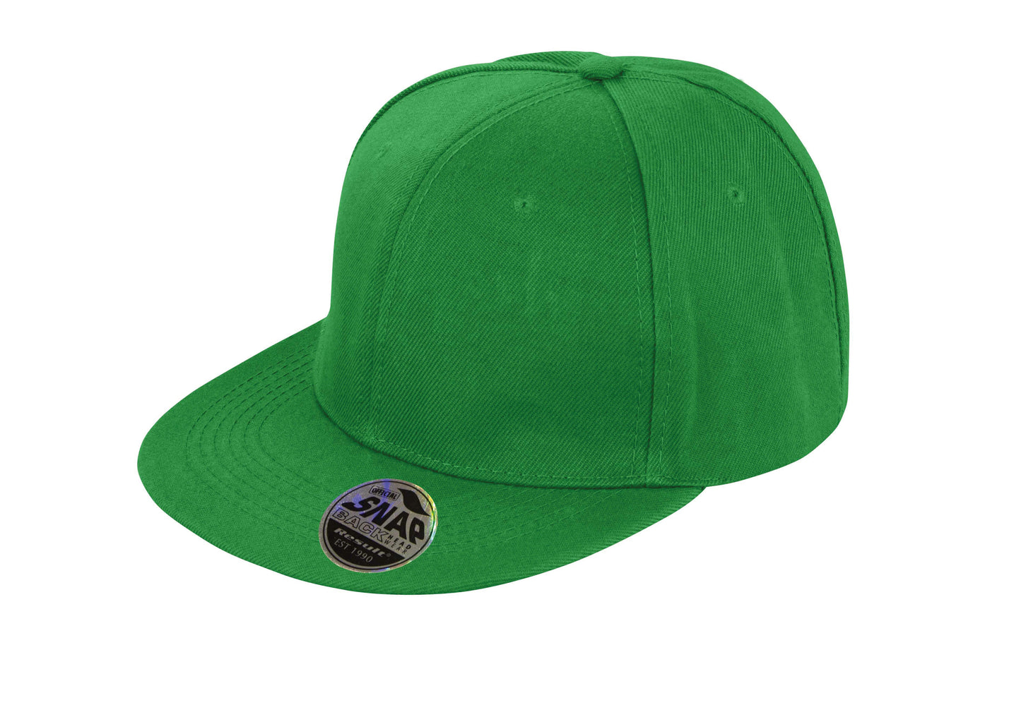Result Headwear Bronx Flat Peak Snapback Cap Retro Style Adjustable One Size