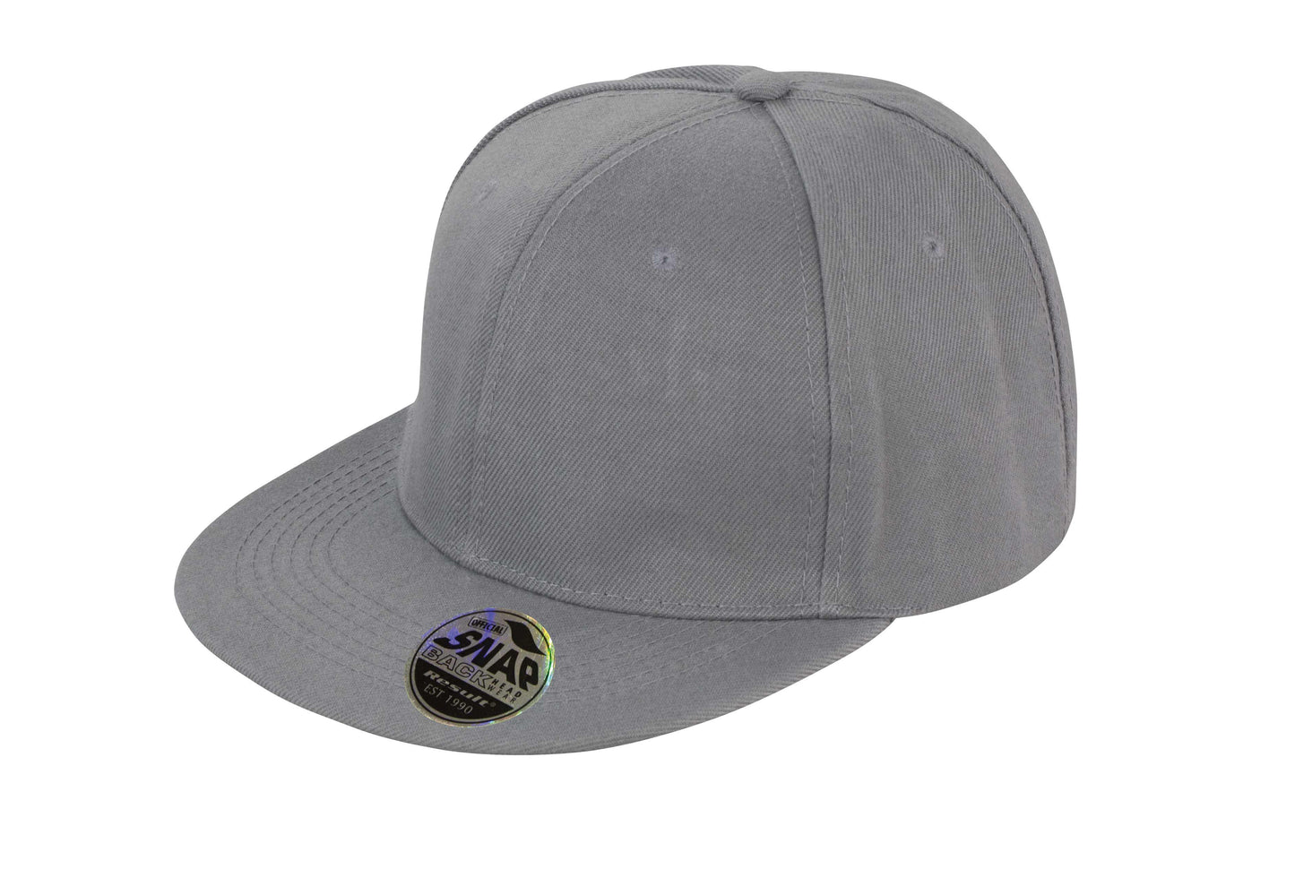 Result Headwear Bronx Flat Peak Snapback Cap Retro Style Adjustable One Size