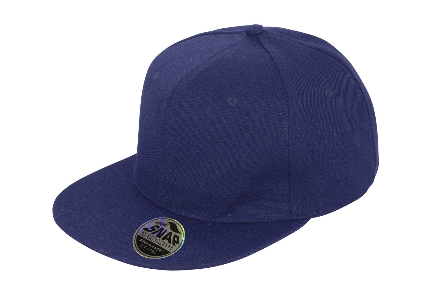 Result Headwear Bronx Flat Peak Snapback Cap Retro Style Adjustable One Size