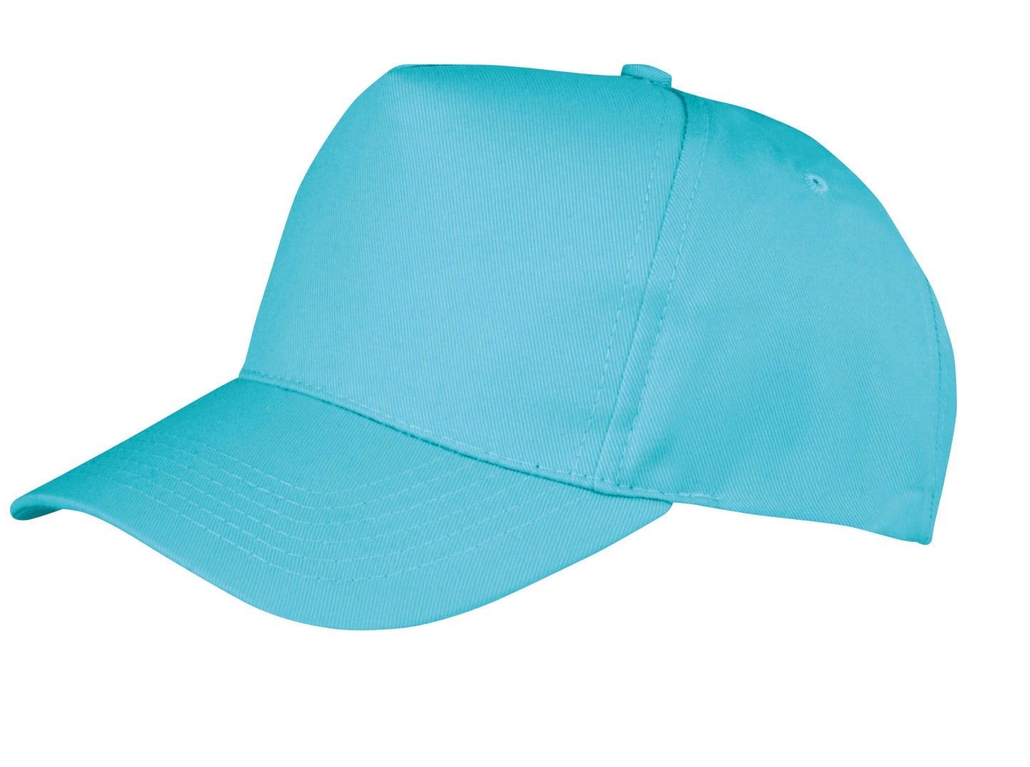 Result Headwear Boston 5-Panel Cap Polycotton Seamless Front Adjustable