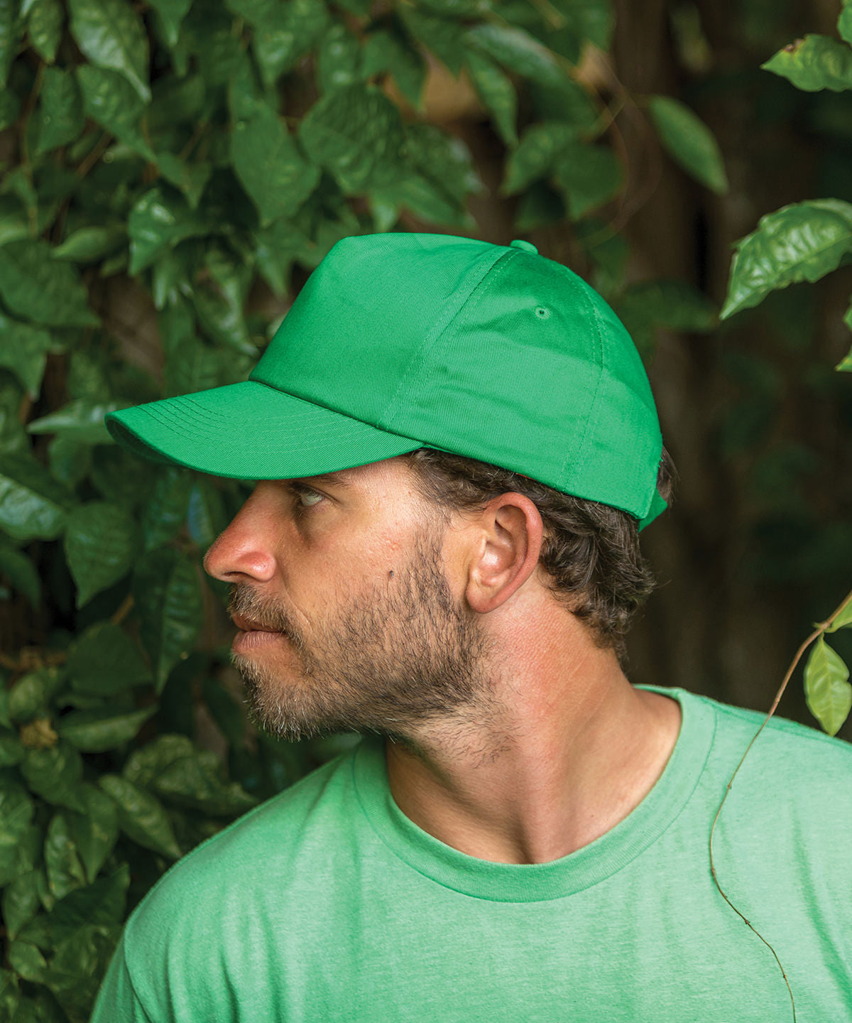 Result Headwear Boston 5-Panel Cap Polycotton Seamless Front Adjustable