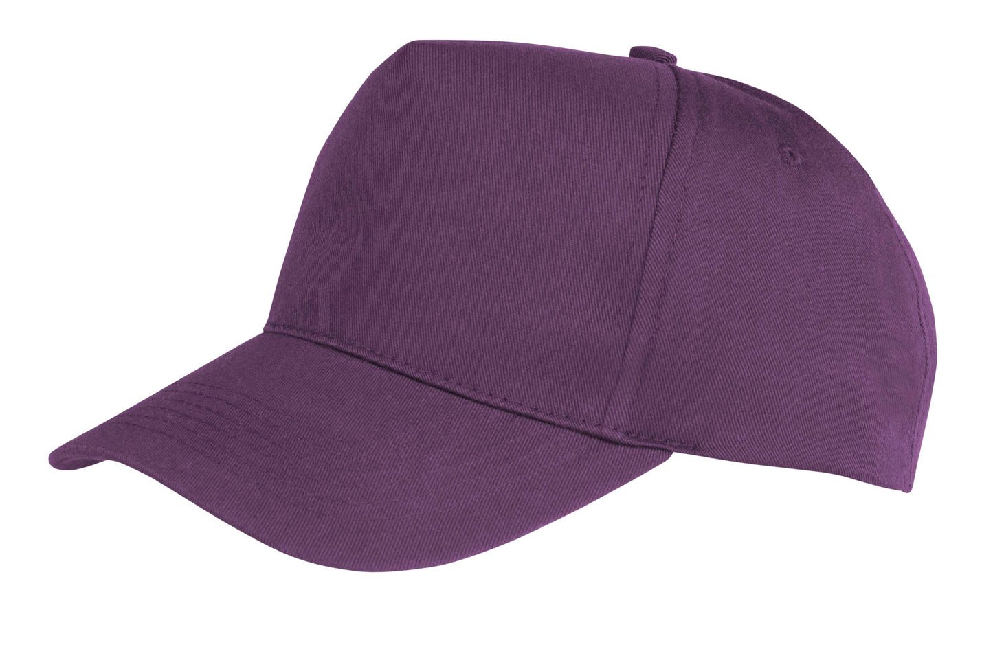 Result Headwear Boston 5-Panel Cap Polycotton Seamless Front Adjustable