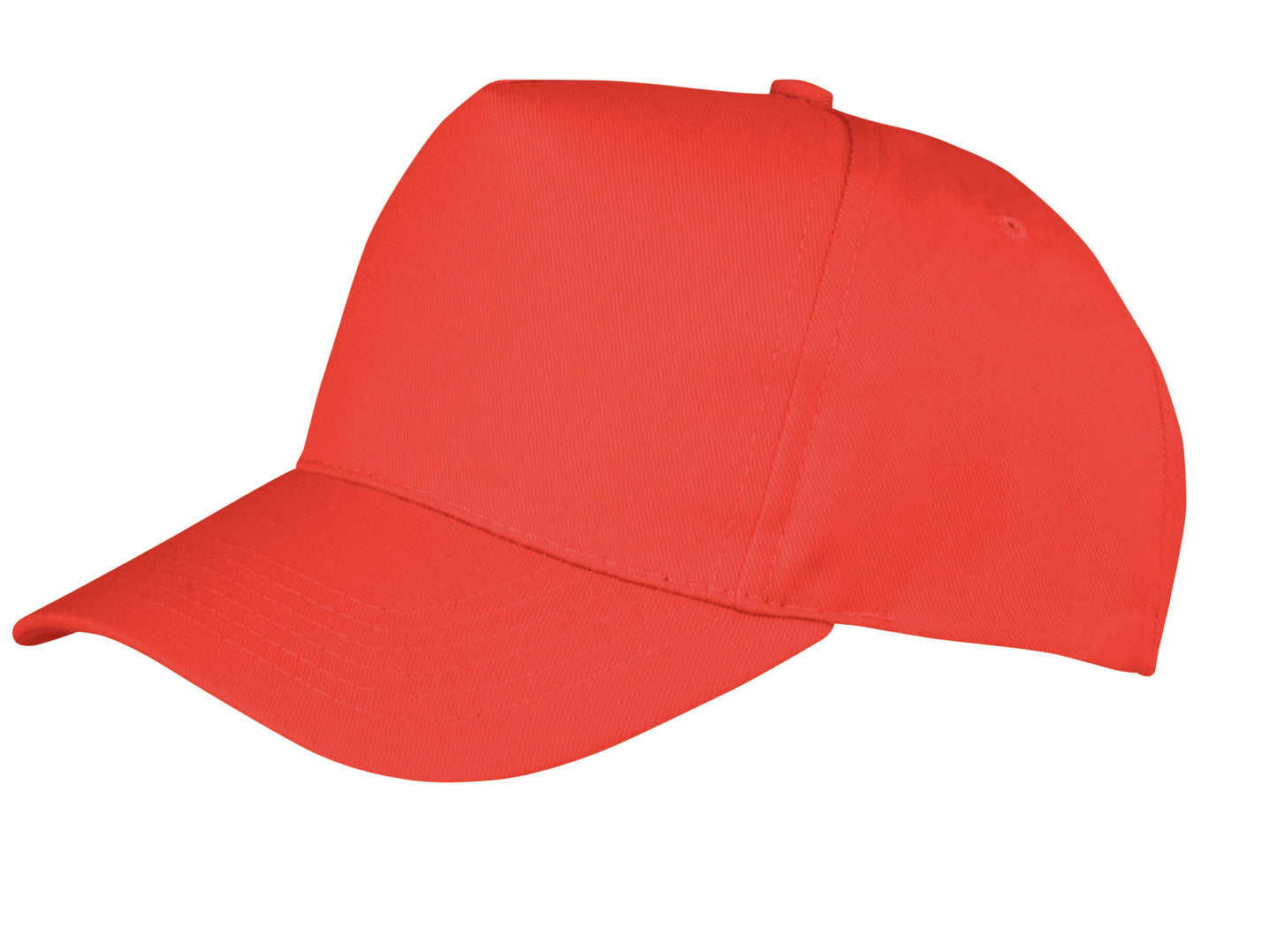 Result Headwear Boston 5-Panel Cap Polycotton Seamless Front Adjustable