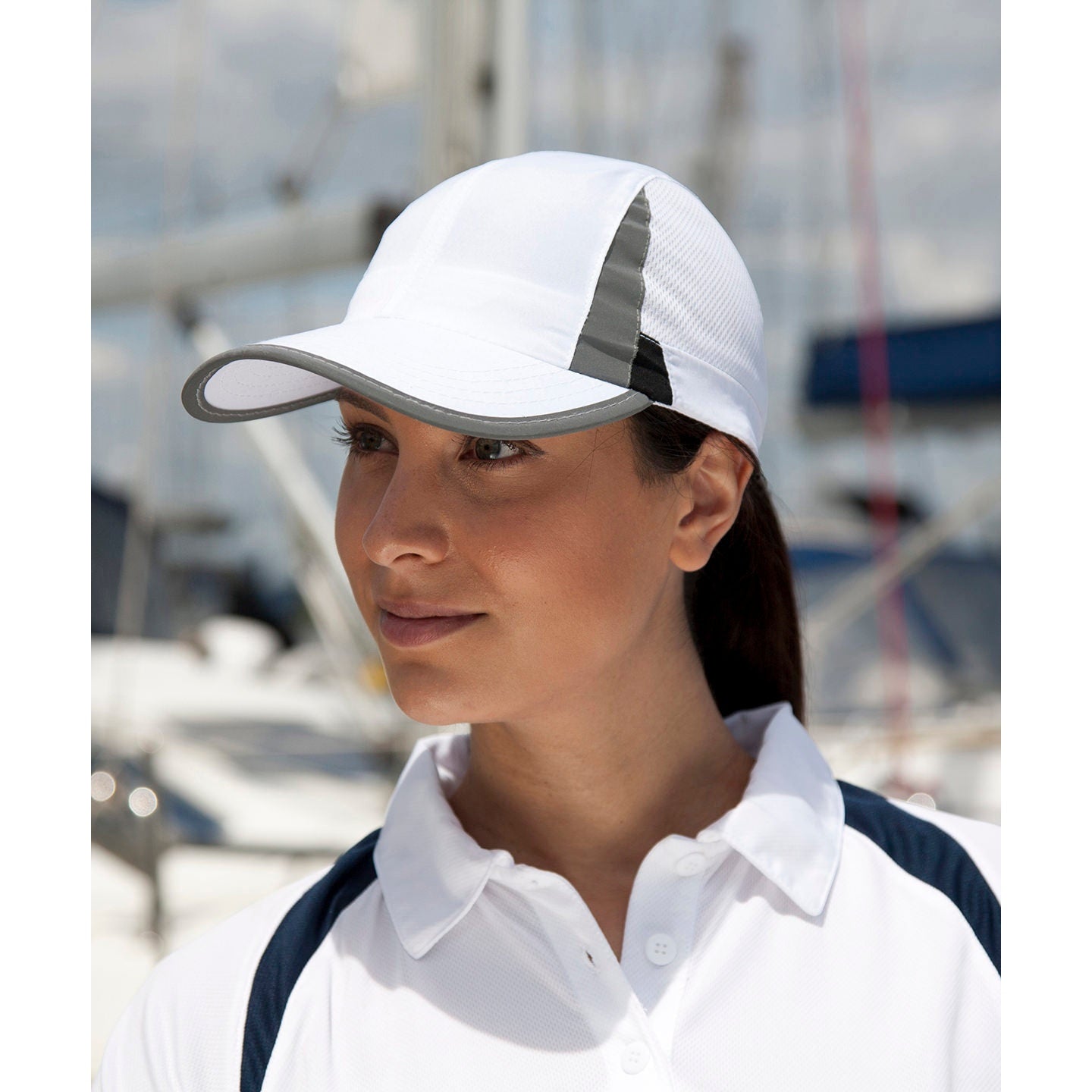 Result Headwear Featherweight Sport Cap Low Profile Quick Dry Reflective Detail