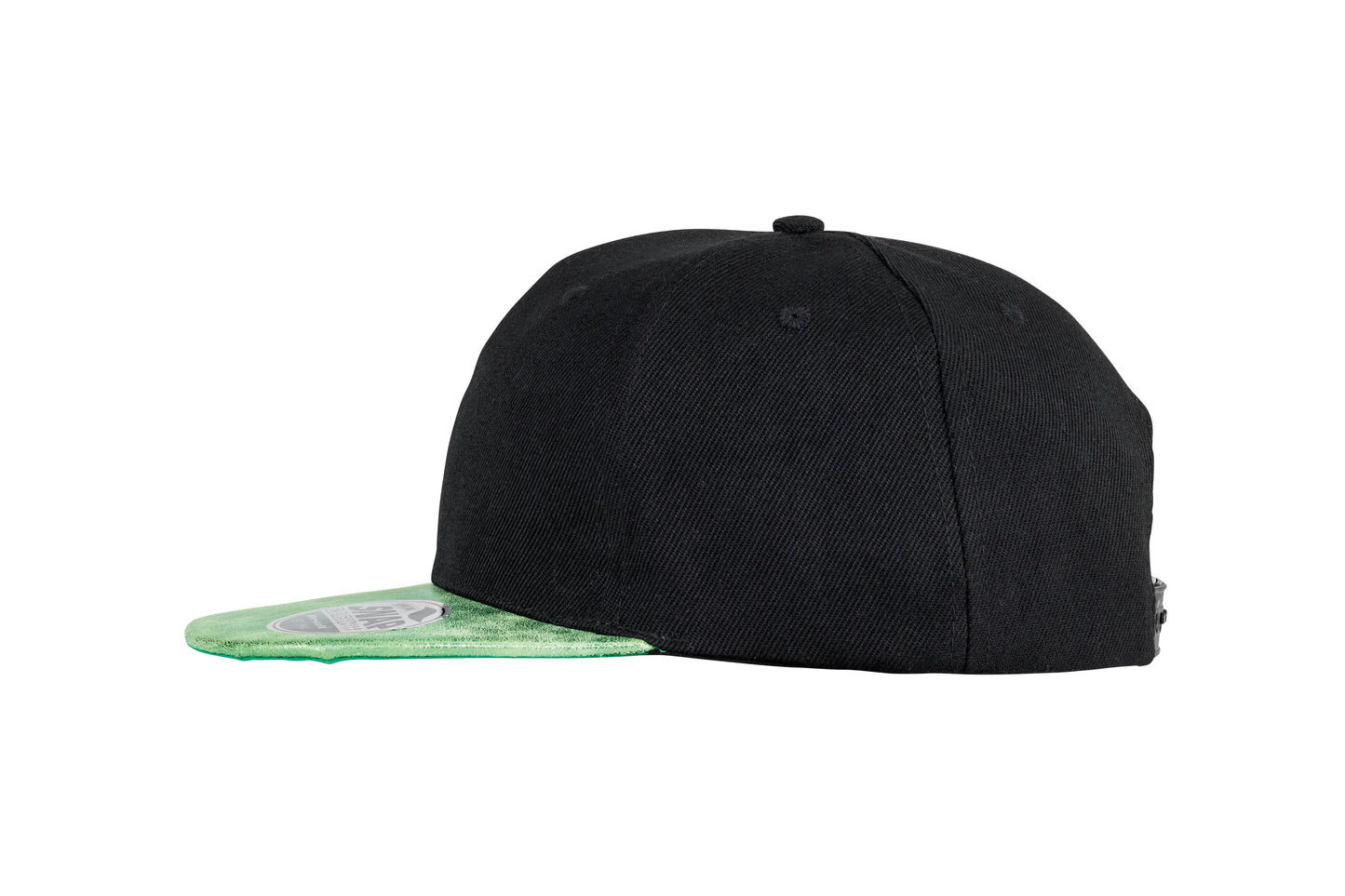 Result Headwear Bronx Glitter Flat Peak Snapback Cap Adjustable 6 Panel