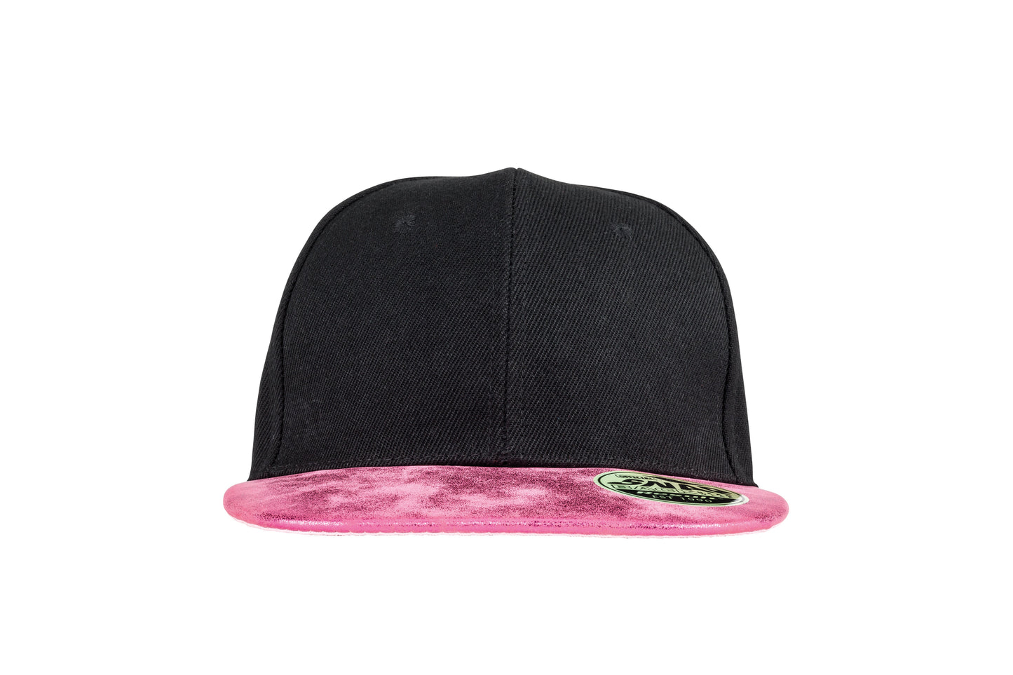 Result Headwear Bronx Glitter Flat Peak Snapback Cap Adjustable 6 Panel