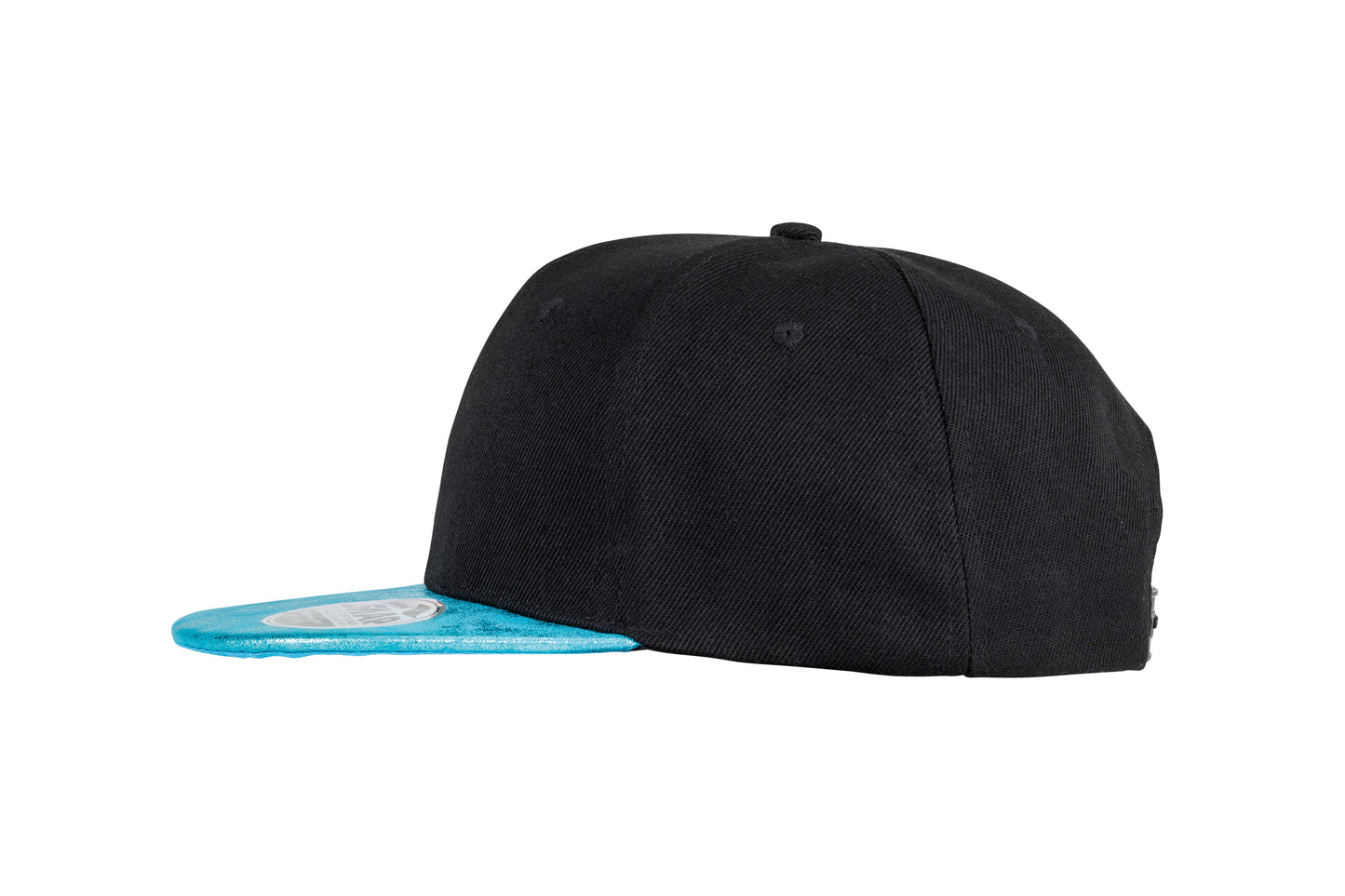 Result Headwear Bronx Glitter Flat Peak Snapback Cap Adjustable 6 Panel