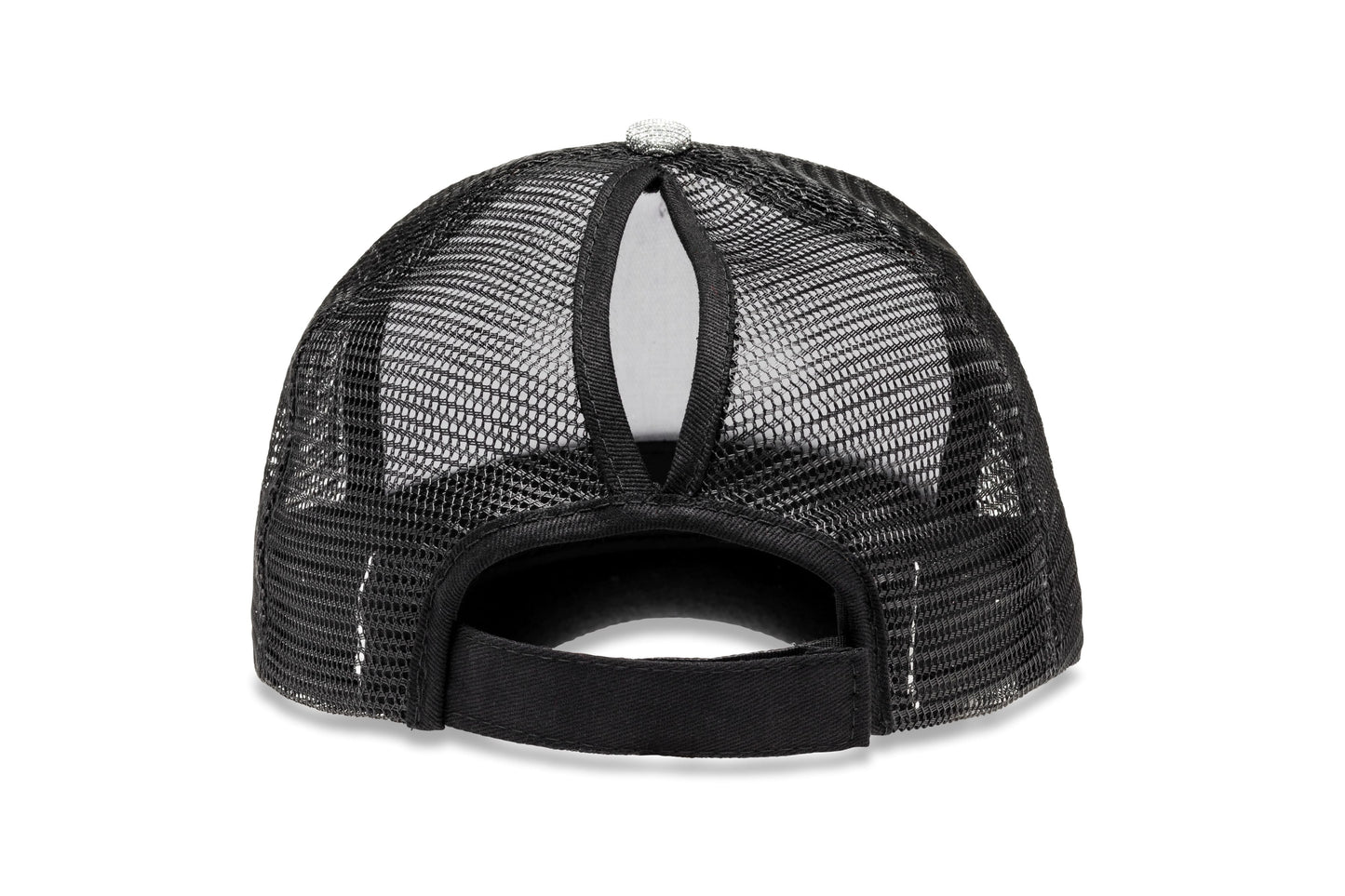 Result Headwear Core New York Sparkle Cap with Ponytail Hole - One Size