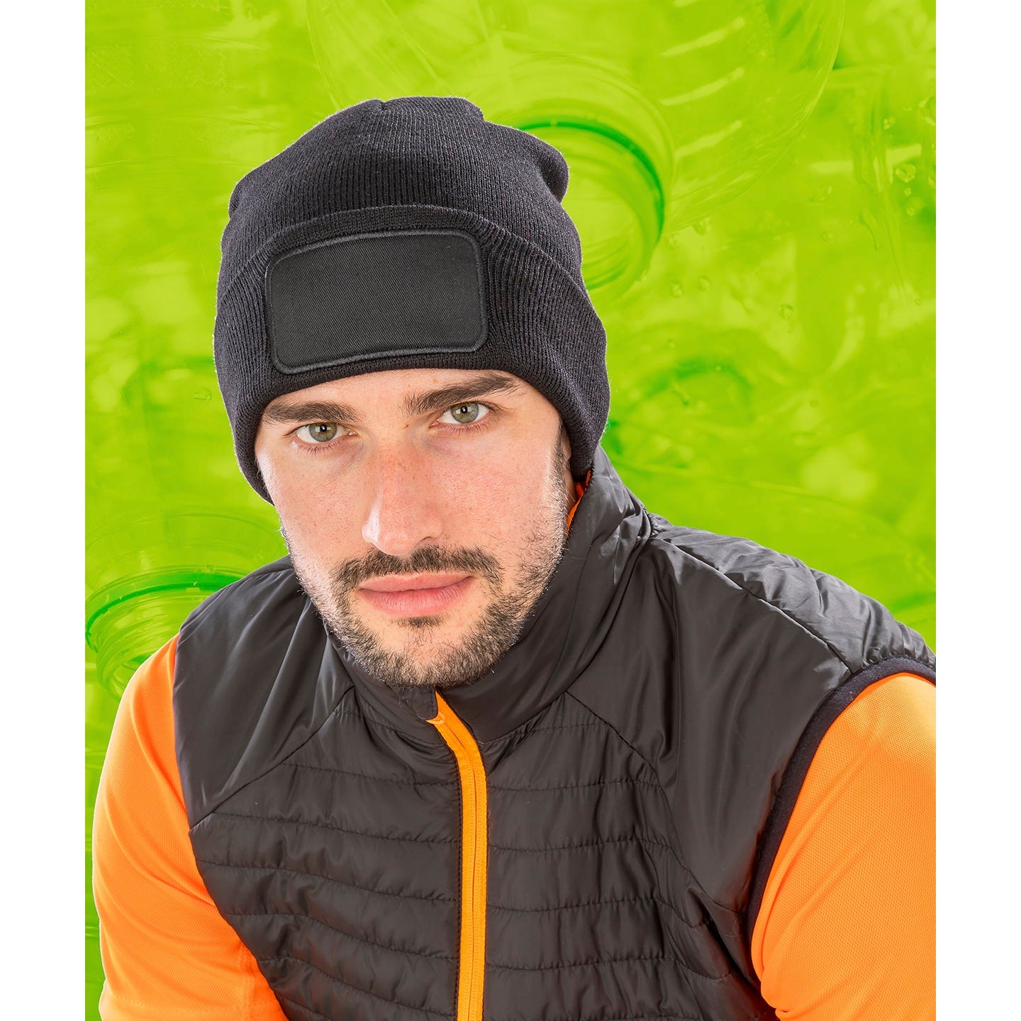 Result Recycled Double Knit Beanie 50% Recycled Materials Soft Feel One Size
