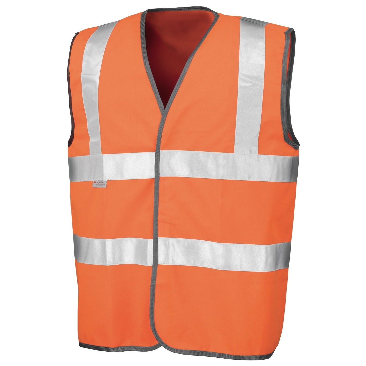 Result Safeguard High-Visibility Safety Vest EN ISO 20471 Class 2 Orange/Yellow