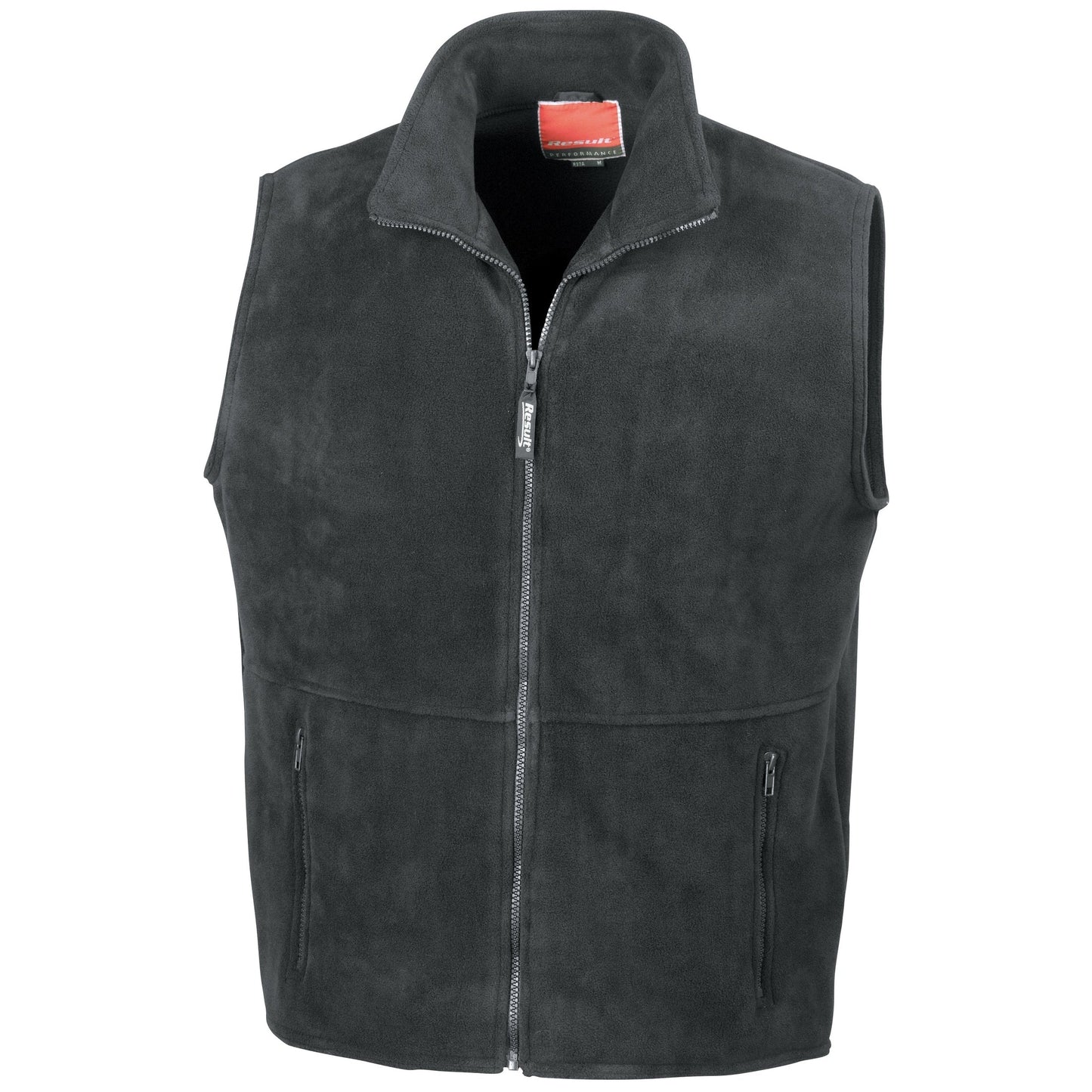 Result Polartherm Bodywarmer Fleece 330g/mÂ² Anti-Pill Zip Pockets Unlined