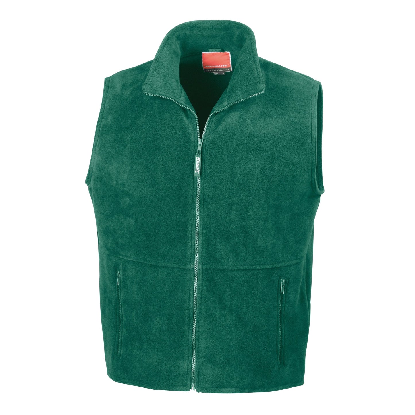 Result Polartherm Bodywarmer Fleece 330g/mÂ² Anti-Pill Zip Pockets Unlined