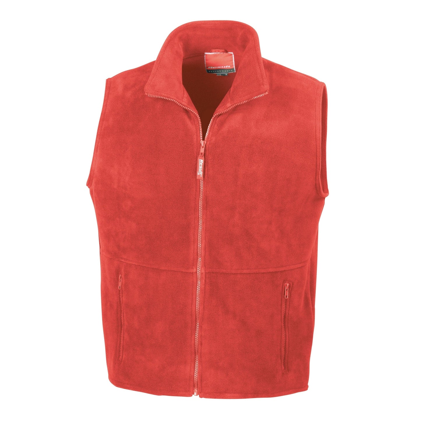 Result Polartherm Bodywarmer Fleece 330g/mÂ² Anti-Pill Zip Pockets Unlined