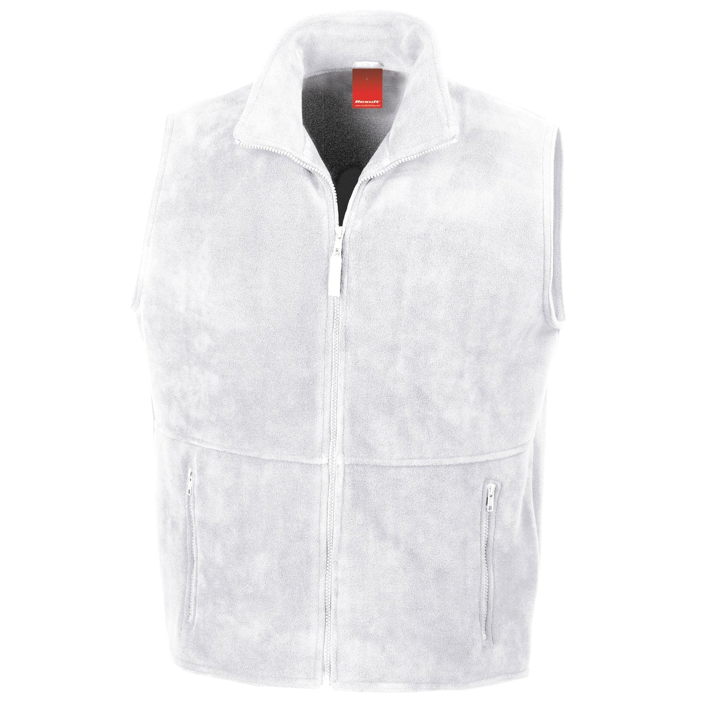 Result Polartherm Bodywarmer Fleece 330g/mÂ² Anti-Pill Zip Pockets Unlined