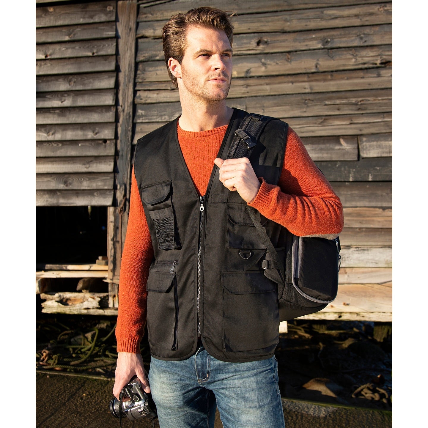 Result Workguard Adventure Safari Waistcoat 11 Pockets Multi-Use Gilet S-2XL