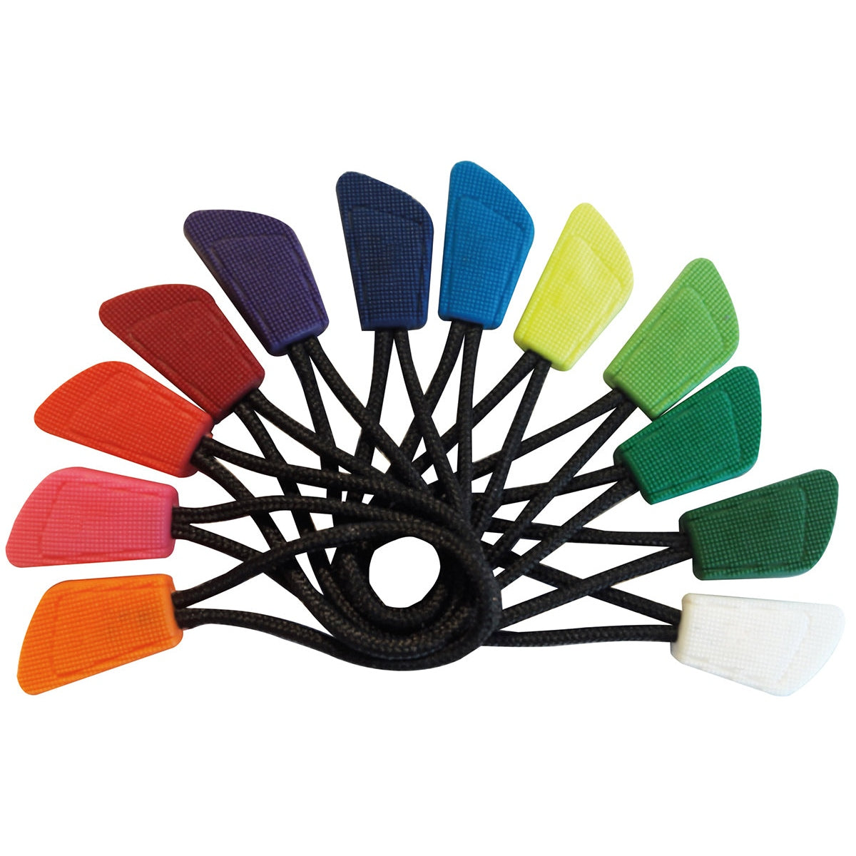Result Zip Pull Set of 10 Colourful Interchangeable Zip Pulls for Garments