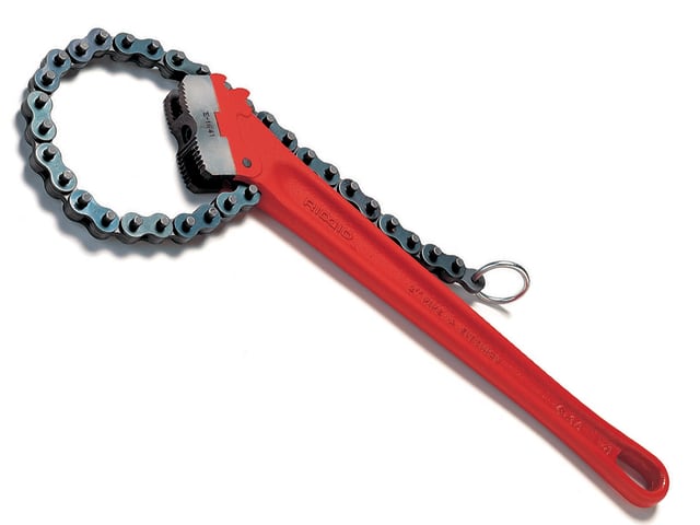 RIDGID C-24 Heavy-Duty Chain Wrench 600mm 75mm Pipe Capacity Durable Tool
