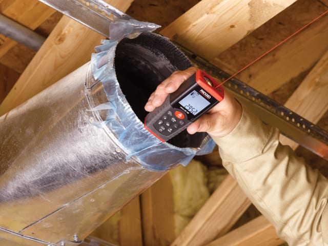 RIDGID Micro LM-100 Laser Distance Measure 50m LCD Backlit Accurate Tool