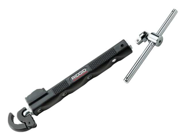 RIDGID 2017 Telescopic Basin Wrench with LED Light 12-32mm Capacity