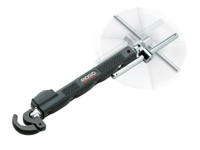 RIDGID 2017 Telescopic Basin Wrench with LED Light 12-32mm Capacity