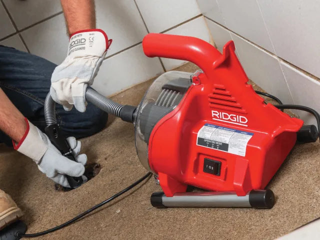 RIDGID PowerClear Drain Cleaning Machine 240V with AUTOFEED Control 9m Cable
