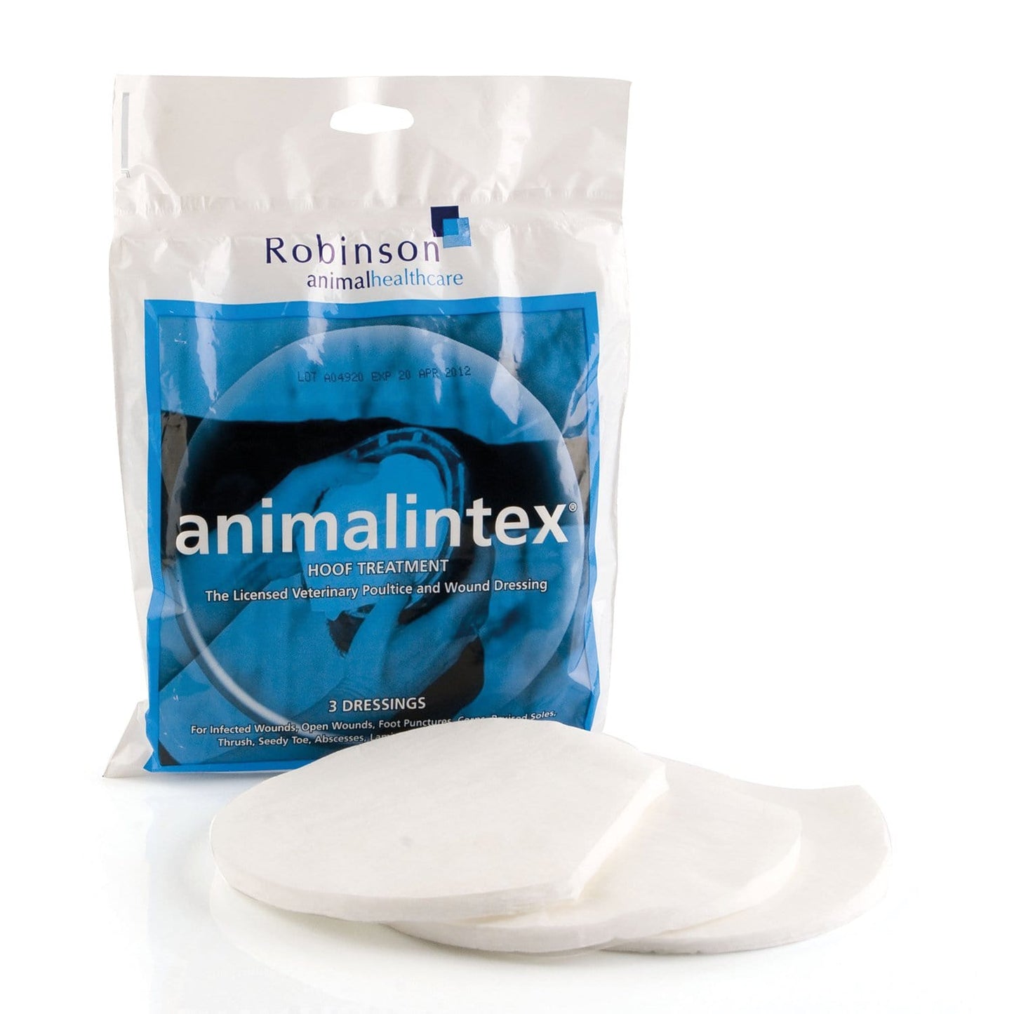 Robinsons Healthcare Animalintex Horse Hoof Treatment Poultice Dressing