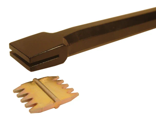 Roughneck Scutch Chisel 203mm x 25mm 19mm Shank Heat Treated Steel Tool