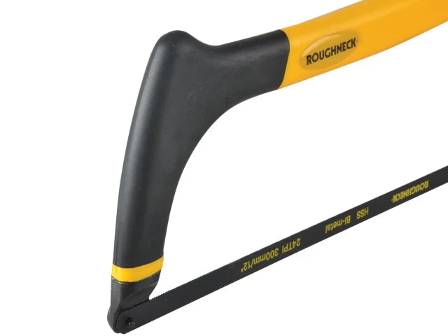 Roughneck R12H Heavy-Duty Hacksaw 300mm Ergonomic Frame Non-Slip Grip