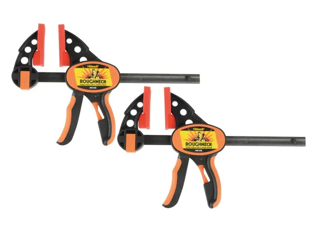 Roughneck One-Handed Bar Clamp Spreader Twin Pack 152mm 6in 150kg Capacity