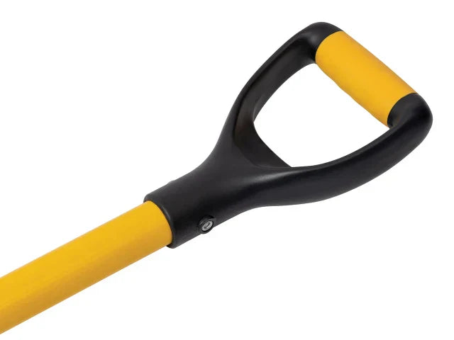 Roughneck Round Shovel with Sharp Edge Fibreglass Handle 42in Heavy Duty