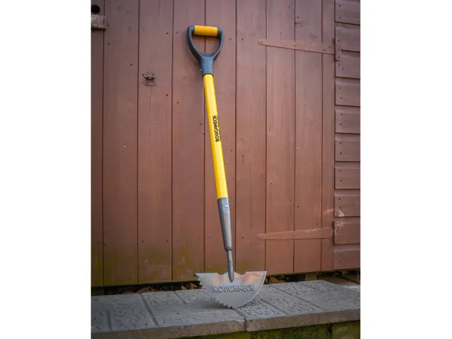 Roughneck Sharp-Edge Lawn Edging Iron Heavy-Duty Carbon Steel Fibreglass Handle