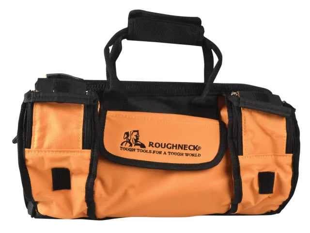 Roughneck 41cm Wide Mouth Tool Bag Heavy-Duty with 19 Pockets and Straps