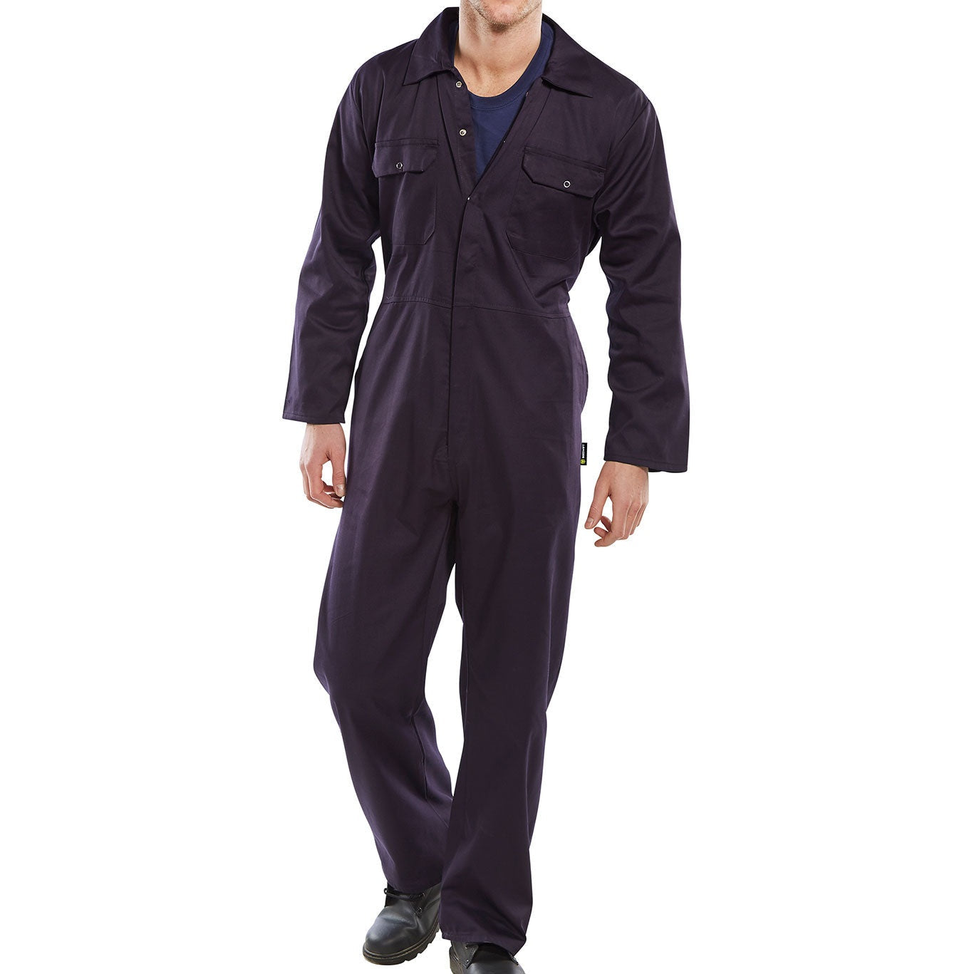 Beeswift Regular Fit Boilersuit 65% Polyester 35% Cotton Elasticated Waist